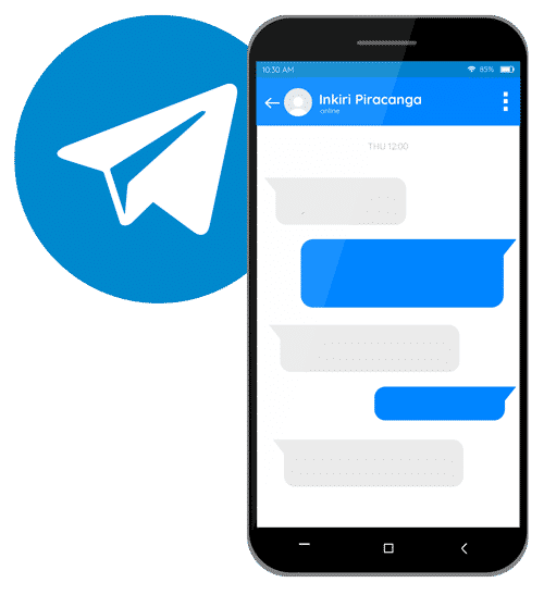 Download Telegram Mockup Instituto Inkiri